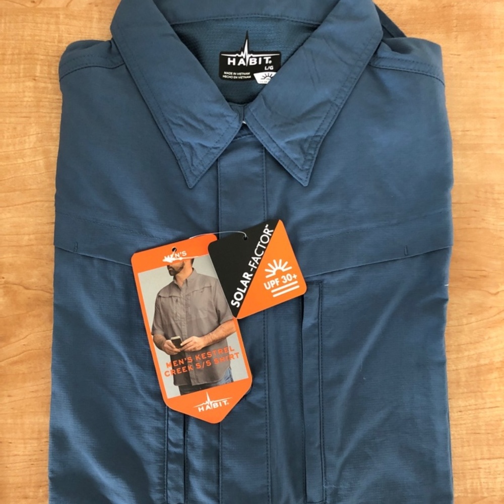Brand New Habit Brand Men's Fishing/Camping Shirt